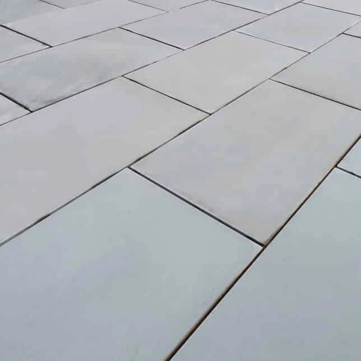 Kandla Grey Indian Sandstone Paving Slabs  - Sawn & Honed - 1200x600 - 20mm
